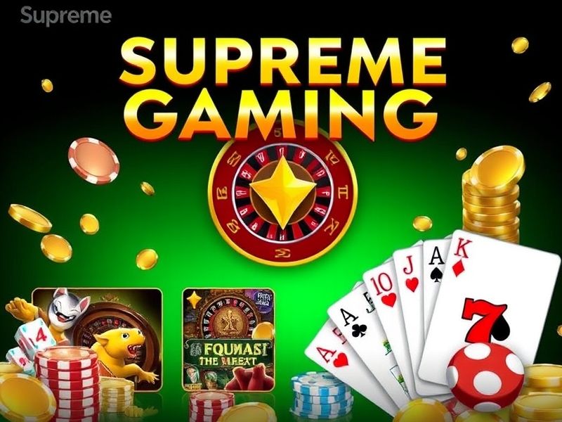 Welcome to Supreme Gaming, the premier online gambling platform offering real money casino games, live dealer tables, and exclusive promotions. Play the best slots, poker, blackjack, and roulette today!